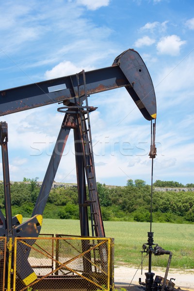 Zdjęcia stock: Szyb · naftowy · la · niebo · pracy · przemysłu · energii