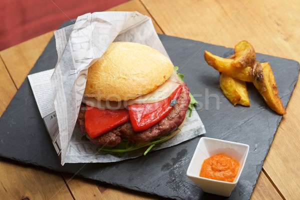 Beef burger Stock photo © pedrosala