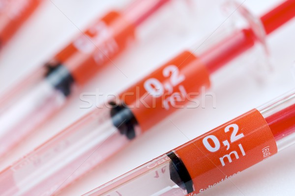 detail of red needles Stock photo © pedrosala