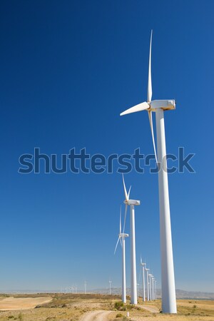 Szél energia elektromos erő gyártás égbolt Stock fotó © pedrosala
