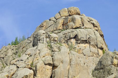 Kullanılmış İspanyolca iç savaş Bina savaş mavi Stok fotoğraf © pedrosala