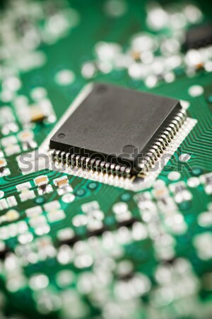 Integrado circuito primer plano chip ciencia industrial Foto stock © pedrosala