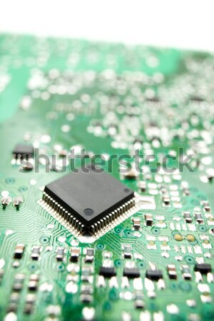 Integrato circuito primo piano chip scienza industriali Foto d'archivio © pedrosala