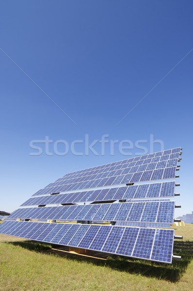 Güneş enerjisi fotovoltaik panel yenilenebilir elektrik enerji Stok fotoğraf © pedrosala