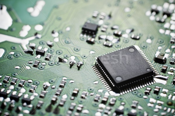 Geïntegreerd circuit chip achtergrond wetenschap Stockfoto © pedrosala