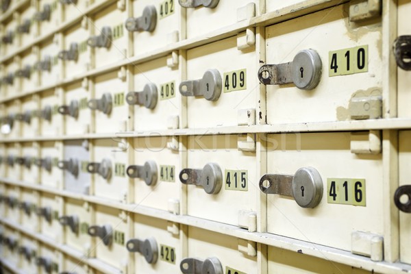 Veilig groep oude bank geld Stockfoto © pedrosala