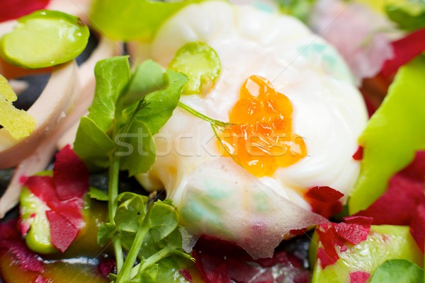 Poached egg Stock photo © pedrosala