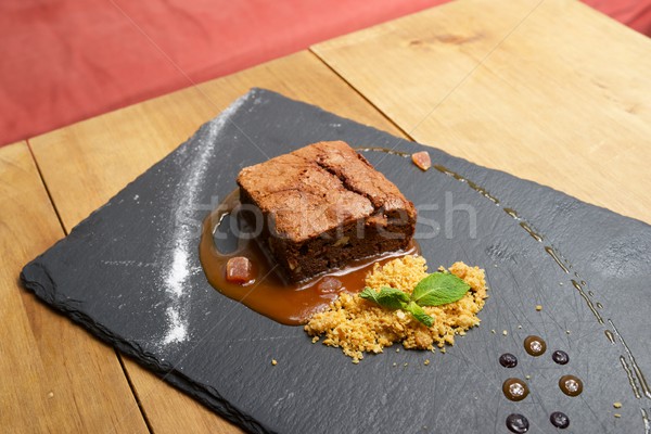 Duszek czekolady zboża mięty żywności liści Zdjęcia stock © pedrosala