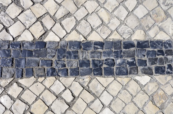 black and white cobblestones Stock photo © pedrosala