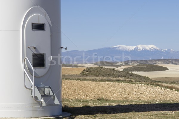 Сток-фото: вход · Windmill · технологий · снега · горные