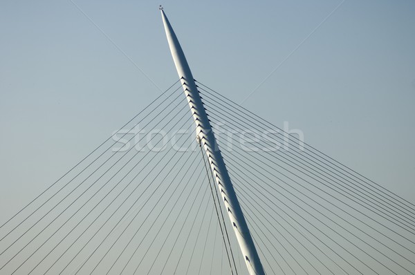 Hangbrug gedetailleerd brug burgerschap hemel abstract Stockfoto © pedrosala