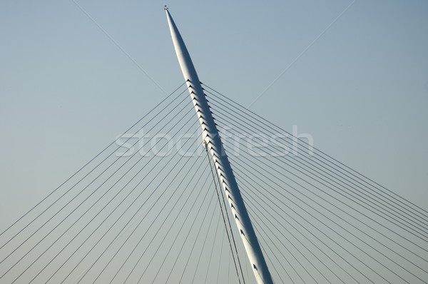 Pont suspendu détaillée pont citoyenneté ciel résumé [[stock_photo]] © pedrosala