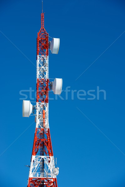 Telecomunicações torre blue sky negócio céu televisão Foto stock © pedrosala