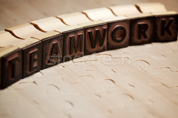 Teamwork concept view Stock photo © pedrosala