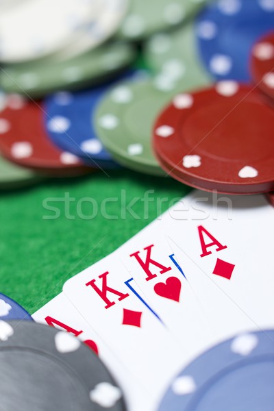 Casino vue table vert club [[stock_photo]] © pedrosala