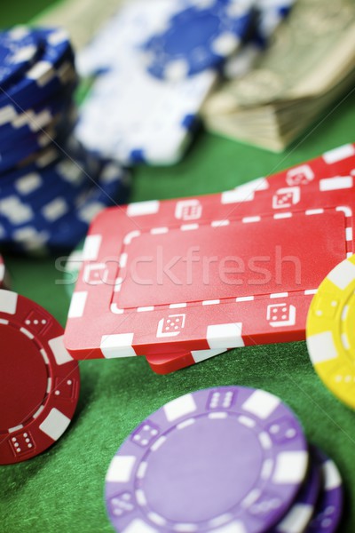 Casino view tavola verde successo Foto d'archivio © pedrosala