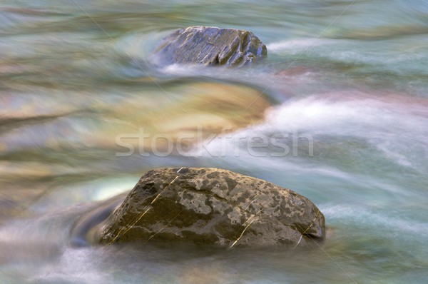 Twee stenen rivier vallei park natuur Stockfoto © pedrosala