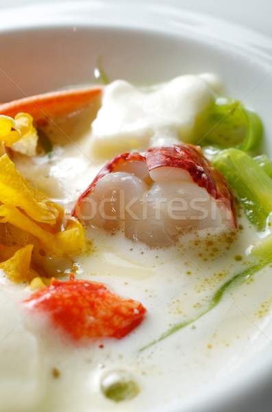 Homard plaque modernes cuisine poissons Photo stock © pedrosala