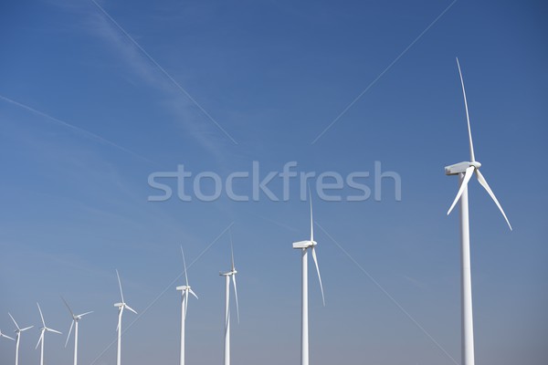 Wind energie groep hernieuwbare elektrische productie Stockfoto © pedrosala