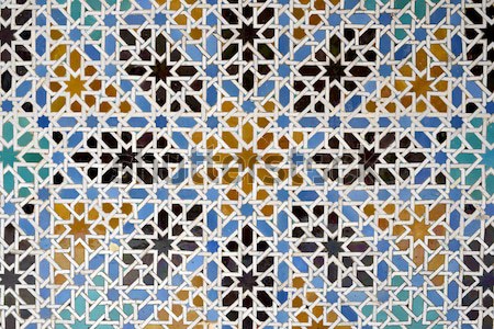 Cerâmico telha andaluzia Espanha textura Foto stock © pedrosala