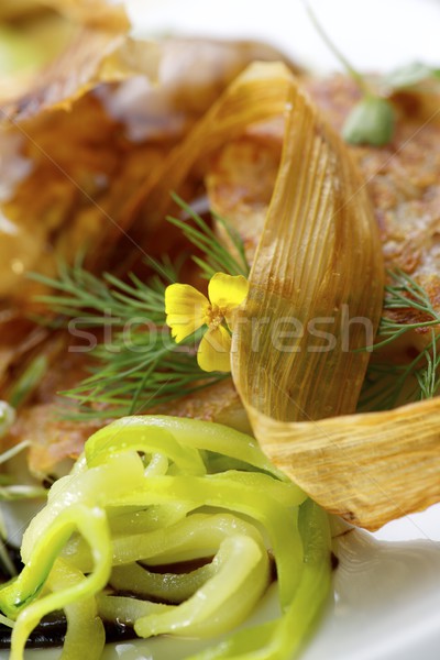 Foto stock: Cordeiro · comida · restaurante · cérebro · jantar · prato