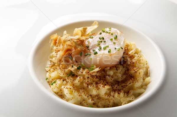 Risotto gotowany naczyń szafran żywności Zdjęcia stock © pedrosala