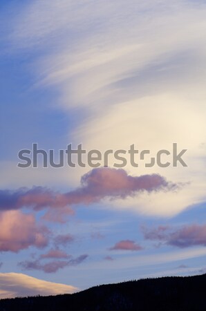 Kolorowy niebo chmury wygaśnięcia tekstury tle Zdjęcia stock © pedrosala