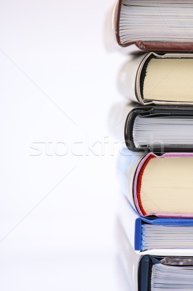 Stock fotó: Könyvek · csoport · egymásra · pakolva · könyv · iskola · oktatás