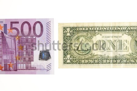 Confruntare zece dolar proiect de lege grup euro Imagine de stoc © pedrosala