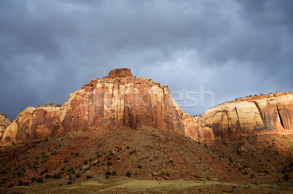 Indian zatoczka wzgórza Utah USA niebo Zdjęcia stock © pedrosala