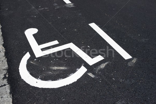 Сток-фото: стоянки · место · инвалидов · люди · улице · фон
