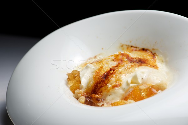 Vanille crème glacée crème fouettée fondu alimentaire [[stock_photo]] © pedrosala