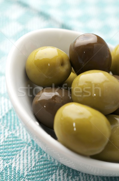 [[stock_photo]]: Vert · olives · typique · espagnol · alimentaire · groupe
