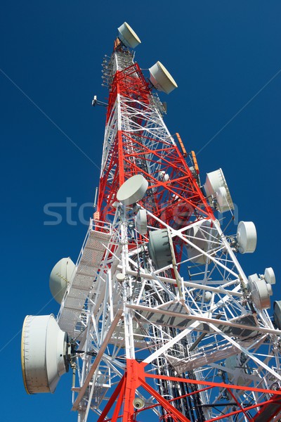 Telecomunicaciones torre cielo azul negocios cielo televisión Foto stock © pedrosala