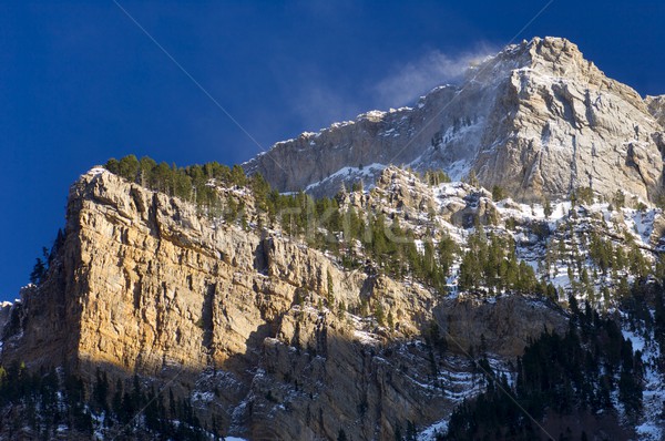 Park égbolt hegy kék kő kirándulás Stock fotó © pedrosala
