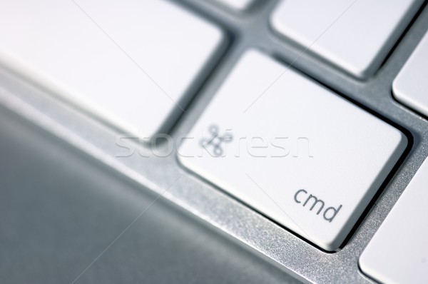Clave comando detalle blanco teclado oficina Foto stock © pedrosala