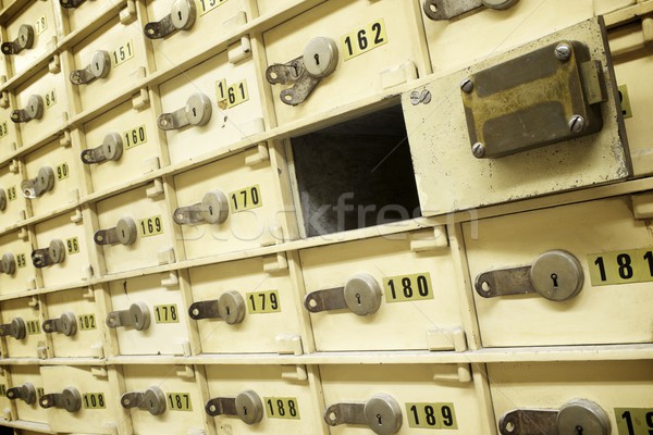 Veilig groep oude bank geld Stockfoto © pedrosala