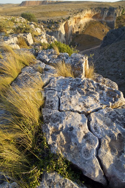 Formation rocheuse Espagne canyon ciel mur résumé Photo stock © pedrosala