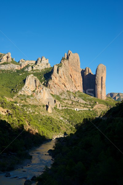 Hegyek Spanyolország természet tájkép hegy kő Stock fotó © pedrosala