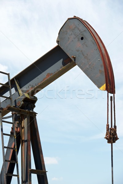 Pozo de petróleo cielo trabajo industria energía Foto stock © pedrosala