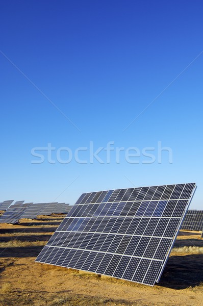 Energia solare pannelli solari elettriche energia produzione tecnologia Foto d'archivio © pedrosala