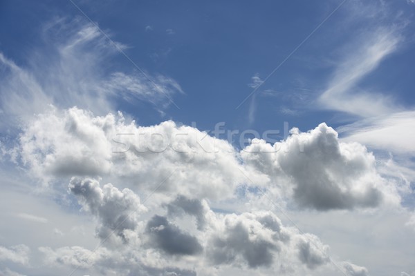 Hemelachtergrond hoog hemel detail wolken Stockfoto © pedrosala