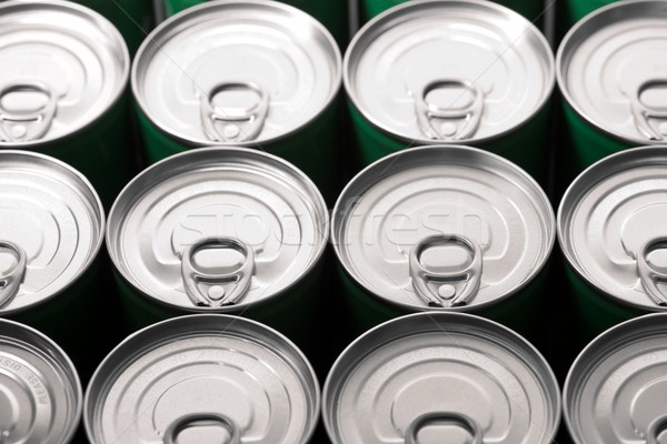 Cans close up Stock photo © pedrosala