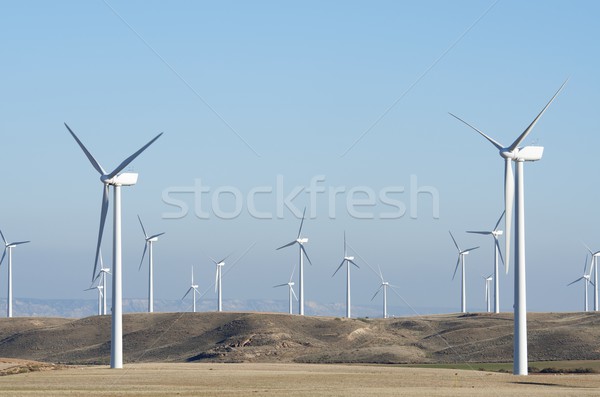 Foto stock: Elétrico · produção · céu · claro · paisagem · tecnologia · campo