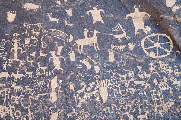 Indian petroglyph Stock photo © pedrosala