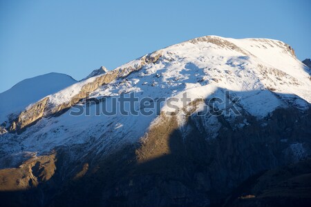 Pic montagnes vallée montagne hiver bleu [[stock_photo]] © pedrosala