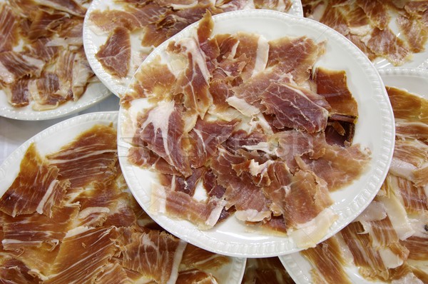 Spanish ham Stock photo © pedrosala