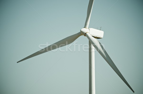 Moulin à vent détail haut énergies renouvelables production technologie [[stock_photo]] © pedrosala