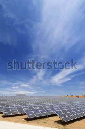 Güneş enerjisi güneş alan elektrik güç nesil Stok fotoğraf © pedrosala