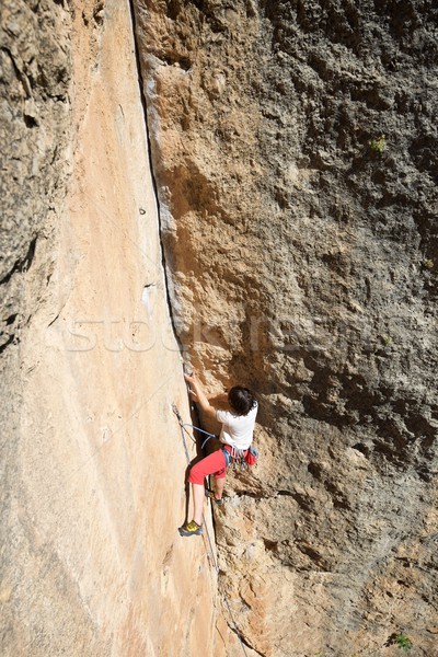 Escalada España deporte montana ejercicio piedra Foto stock © pedrosala